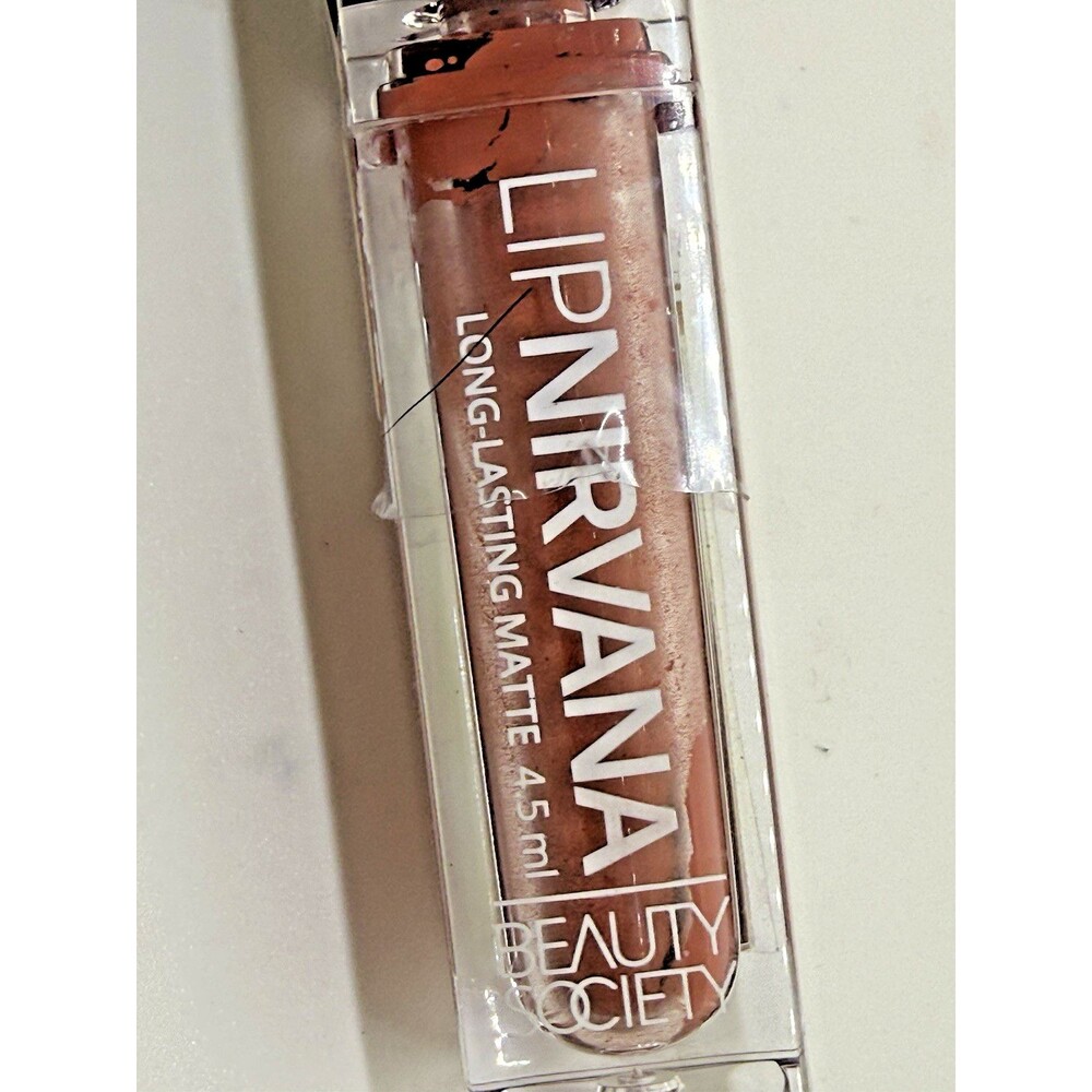 Beauty Society Lip Nirvana Matte Lipstick Set 2 Pc Bali & Fall In Love w Mirror - Picture 5 of 9